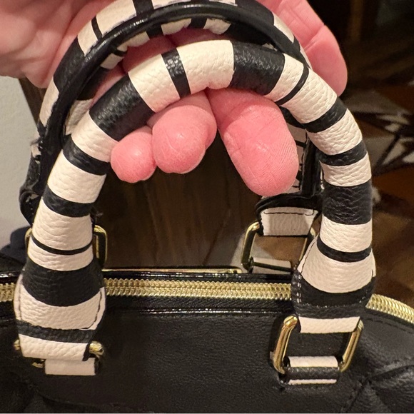 Betsey Johnson Black Quilted Satchel with Dust Bag - Picture 10 of 12